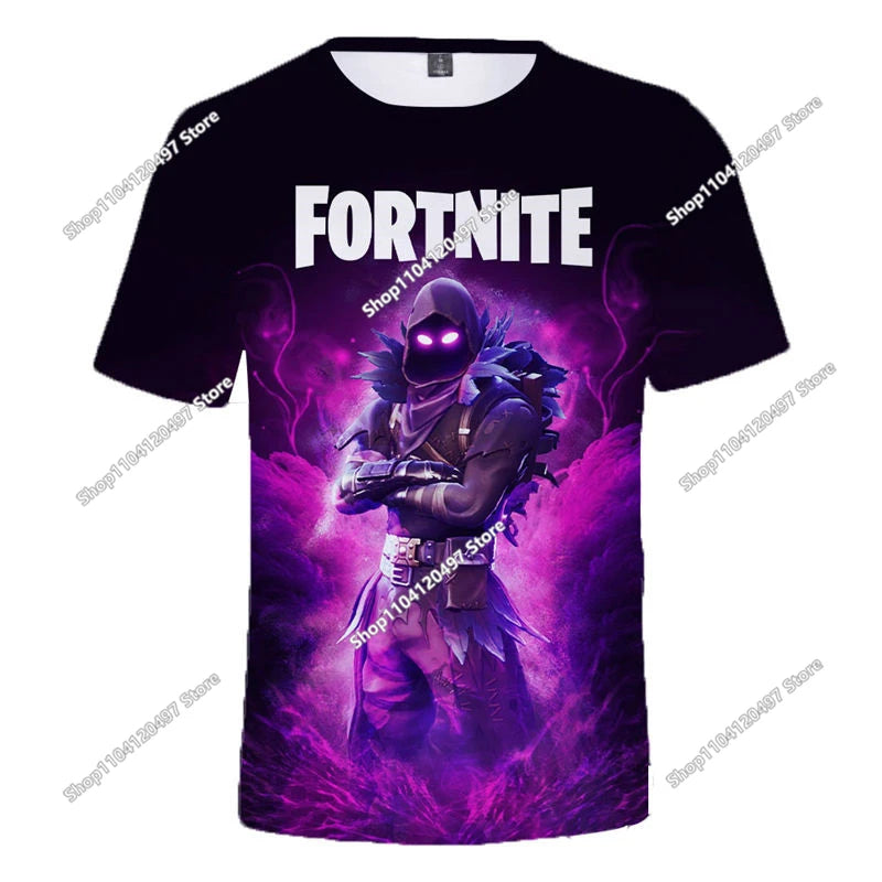 Fortnite-T-Shirt für Herren, Shoot Game Battle Hero, Victory Royale, Kleidung, Kinder-T-Shirts für Jungen und Mädchen von 2-14 Jahren