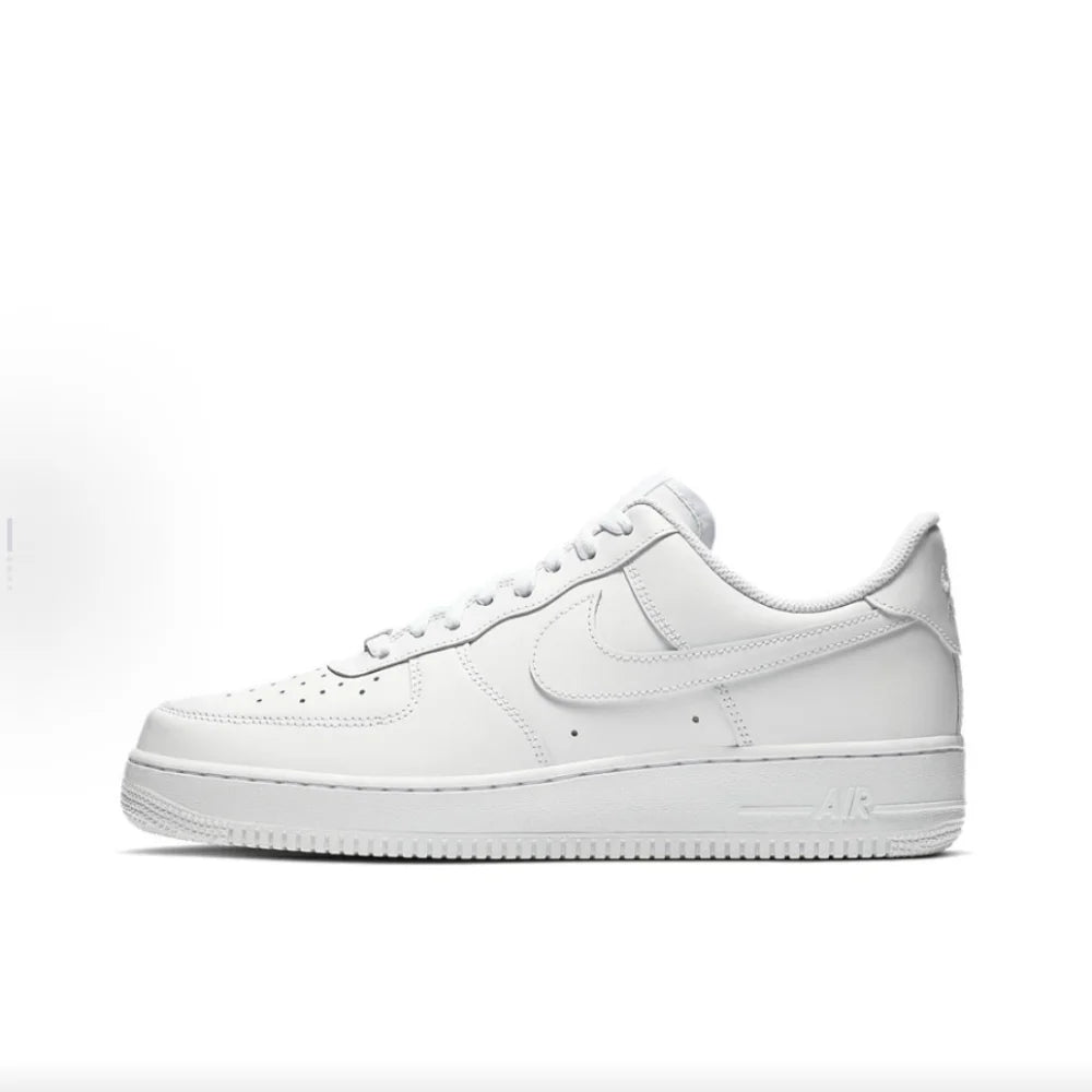 Baskets décontractées basses Nike Air Force 1 « Panda » en cuir, unisexe, blanc/noir, DV0788-001