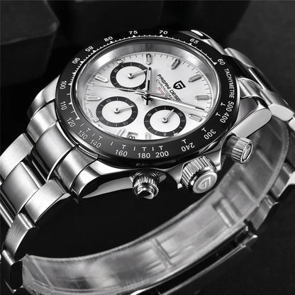 New PAGANI DESIGN PD1644 Luxury Men's Quartz Watch Automatic Date Wristwatches Sport 100m Waterproof Chronograph Men Gift
