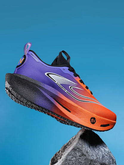 Carbon Plate Sports Running Shoes Marathon Men Breathable Lightweight Women's Comfortable Athletic Non-Slip Chunta Sneakers