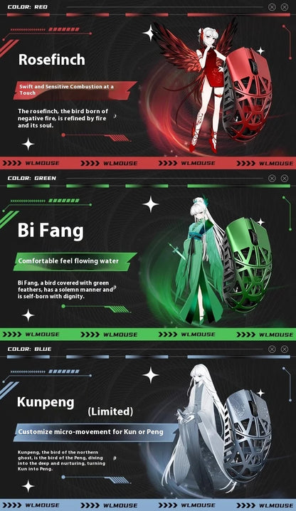 WLmouse Beast X Max Wireless Mouse PAW3950HS Sensor Magnesium Alloy 8K FPS Gaming Mouse Lightweight Gaming Accessories Customize
