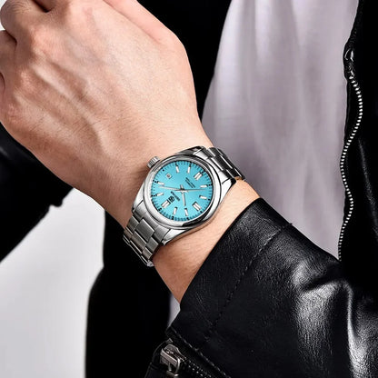 BENYAR 39mm Automatic Mechanical Watch Seagull Movt Men Stainless Steel 100M Waterproof Clock BWG-9 Luminous Reloj Hombre