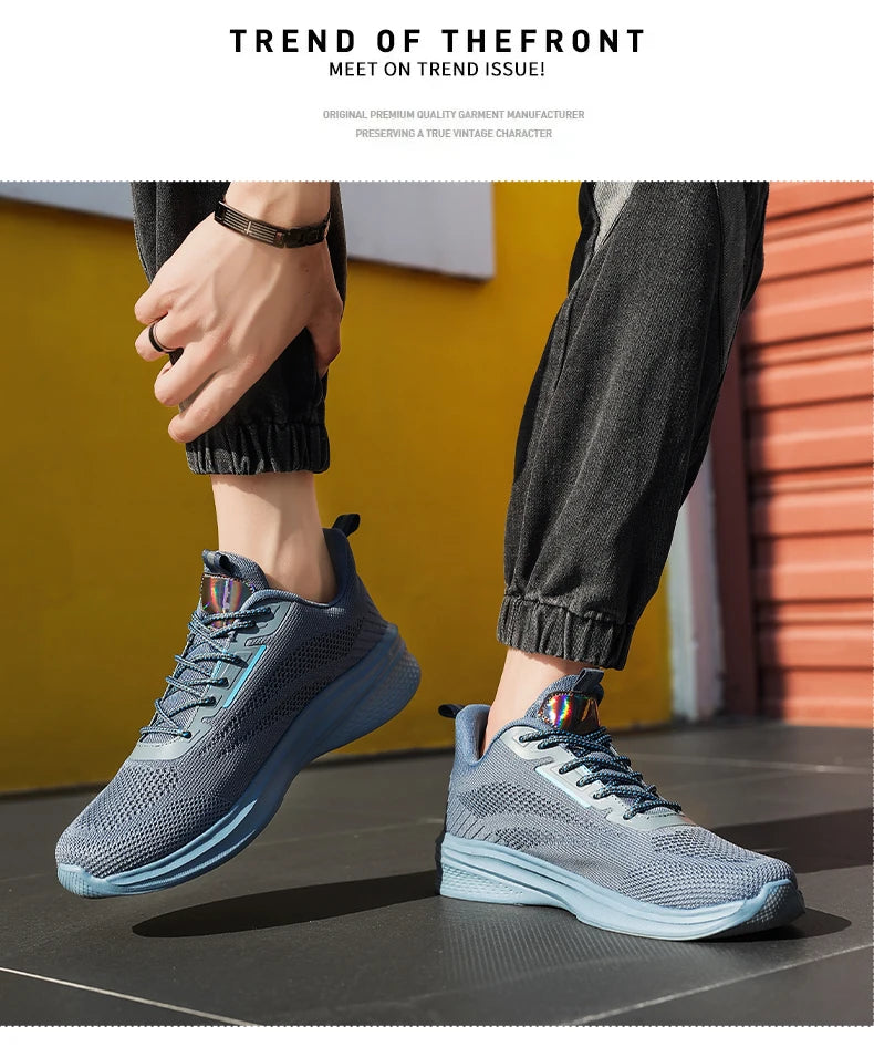 Leather Men's Sneakers Trendy Casual Italian Breathable Leisure Male Sneakers Non-Slip Footwear Men Vulcanized Shoes