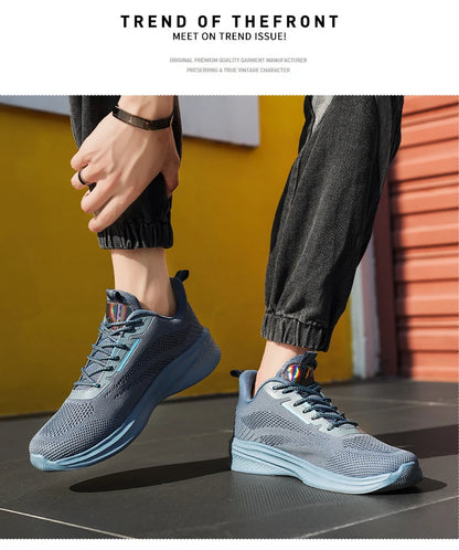 Leather Men's Sneakers Trendy Casual Italian Breathable Leisure Male Sneakers Non-Slip Footwear Men Vulcanized Shoes