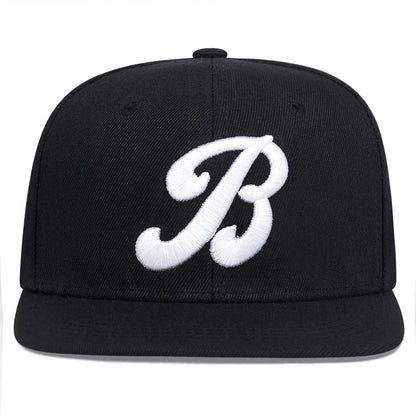 Unisex B Letter Embroidery Hip-hop Hats Spring Autumn Outdoor Adjustable Casual Baseball Caps Sunscreen Hat Sports Cap
