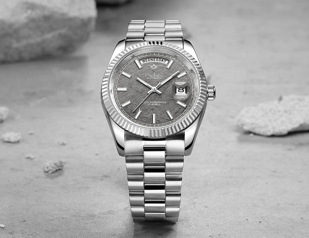 CADISEN DD40 Herrenuhr – luxuriöse Automatikuhr für Herren, AR-Saphirglas, mechanische Armbanduhr für Herren, 10Bar, MIYOTA 8285 Uhrwerk, neu 2023