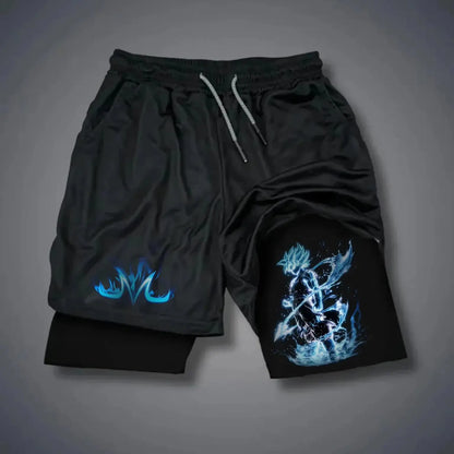 Dragon Ball Summer Men's Shorts Anime Printed Sports Pants Breathable Quick Drying Double Layer Shorts Gym Pants 2026 Streetwear