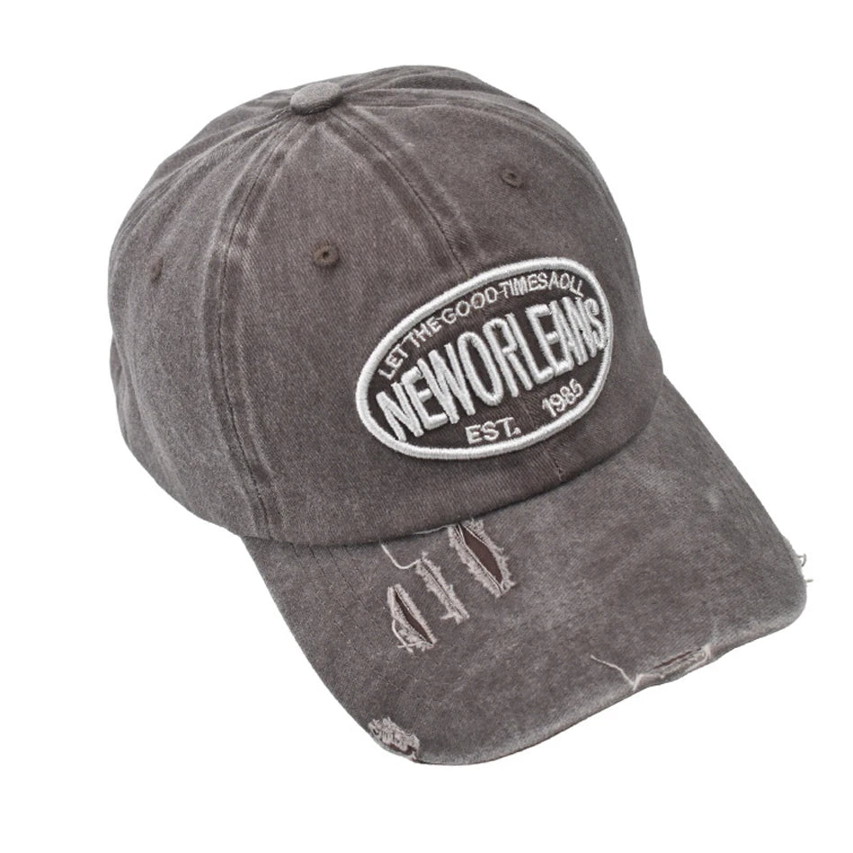 Distressed Baseball Cap Dad Hats for Men Women Vintage Washed Cotton soft crown Hat Adjustable Low Profile Unisex Style Headwear