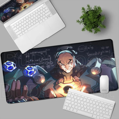 Tapete de rato gaming Overwatch Anime Girl grande XXL com impressão HD, base para teclado de computador, portátil e escritório, tapete de secretária em borracha macia 900x400 MM
