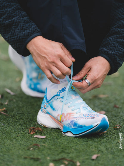 ONEMIX Sapatilhas de Corrida de Maratona em Nylon Carbon Board, Alívio de Impacto, Suporte Estável Profissional, Ressalto Ultraligeiro