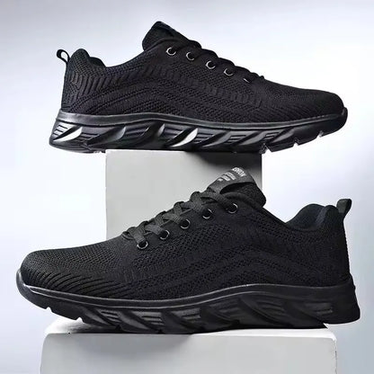 Zapatillas deportivas para hombre para correr y hacer jogging, sneakers casuales de exterior con cordones, malla transpirable ligera, para tenis y caminar al aire libre, tallas 39-46