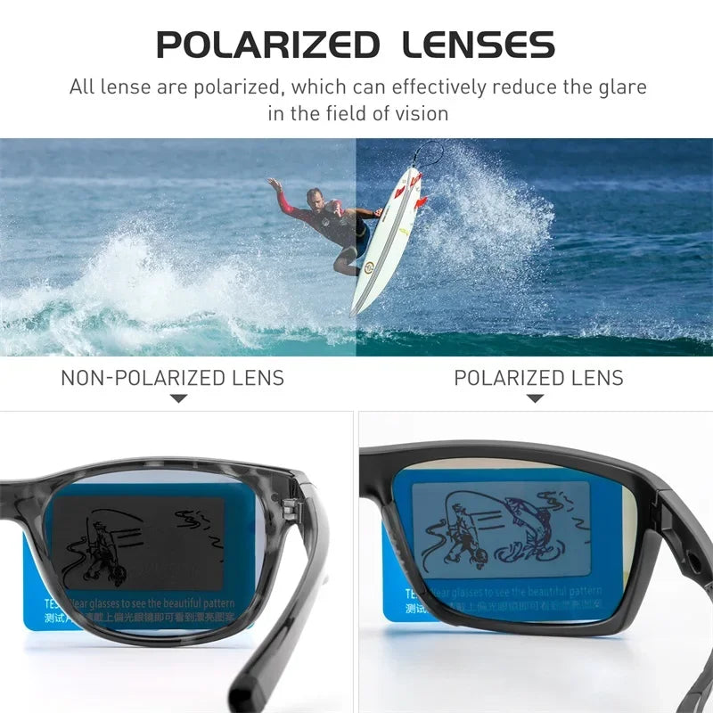 Kapvoe Fishing Sunglasses Polarized Sunglasses for Men Hiking Eyewear UV400 Lens Glasses Glasses HD Lens Outdoor Sunglasses 2026