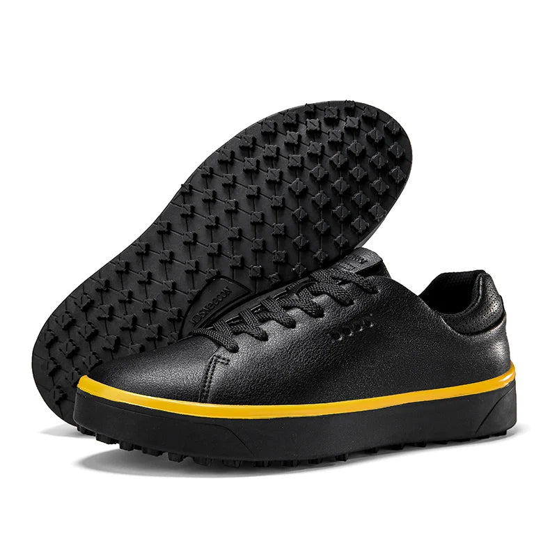 Golf Shoes Men Large Size Up to 47# Rotating Buckle Professional Non-Slip Spikeless Outdoor Beginner Training Golf Sneakers Unisex