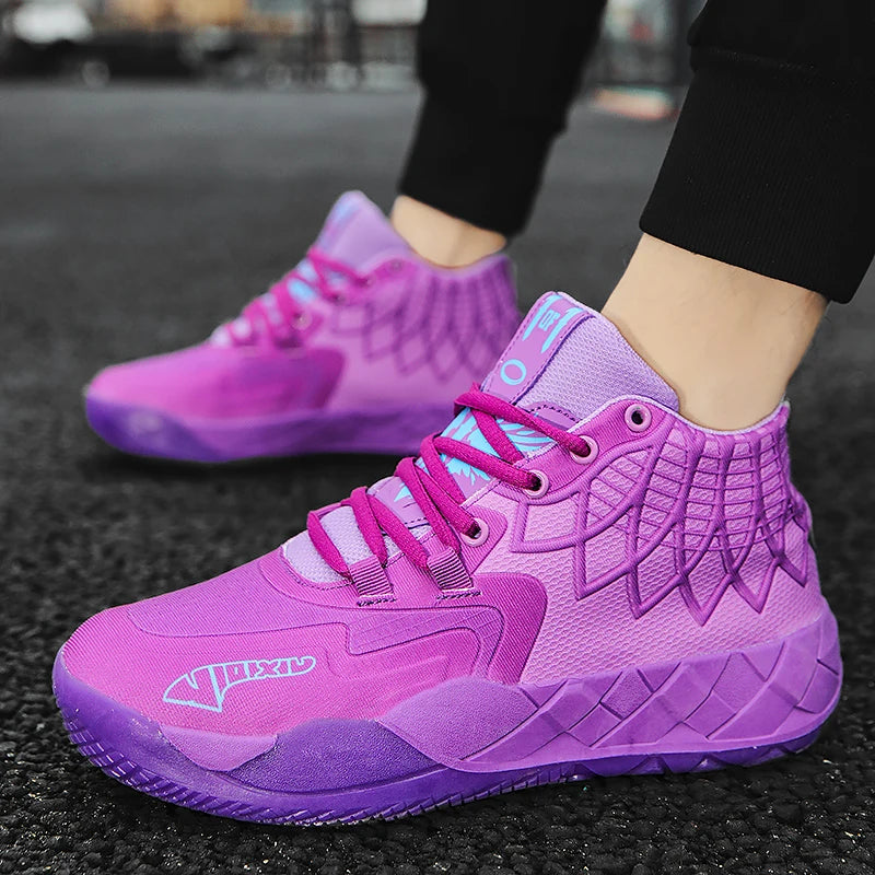 Youth Basketball Shoes for Actual Combat, Outdoor Comfortable Cushioning, Wear-Resistant, Fashionable, Breathable, High Quality