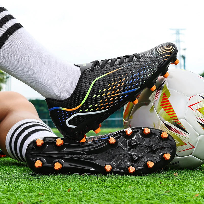 Chaussures de football pour enfants et jeunes, crampons antidérapants, respirants et légers, baskets d'entraînement pour garçons, enfants, matchs de football
