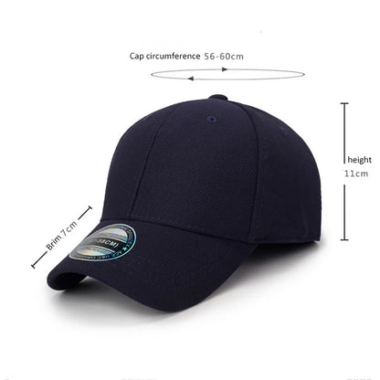 Fitted Full Closed Baseball Cap Men Women Elasticity Hip Hop Caps Hats Fit Visor Snapback Blank Solid Outdoor Sport New Stretch