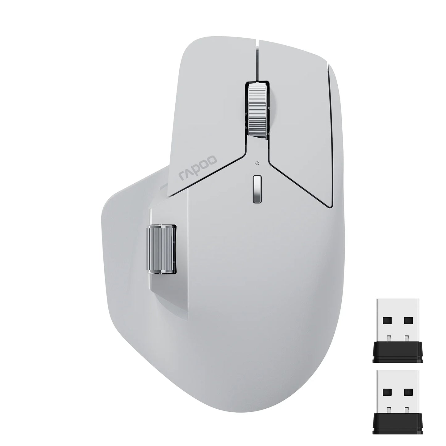 Rato Sem Fios Recarregável Multimodo Rapoo MT760L/MT760M Ergonómico 4000 DPI com Suporte até 4 Dispositivos Bluetooth