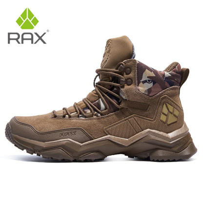 RAX Winter Men's and Women's Hiking Shoes Snow Boots Waterproof Leather Sports Shoes Super Warm Men's Outdoor Work Boots