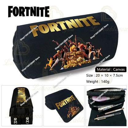 3pcs/set Fortnite Game Backpack Anime Cartoon Large Capacity Student School Bags Pencil Bag Kawaii Lunch Bag Birthday Gifts
