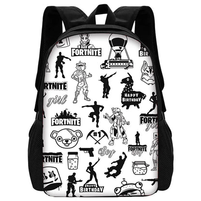Hot Game FortniteS Kids Backpacks Boys and Girls Student Birthday Gift Child School Bags Unisex Camping Durable Rucksack
