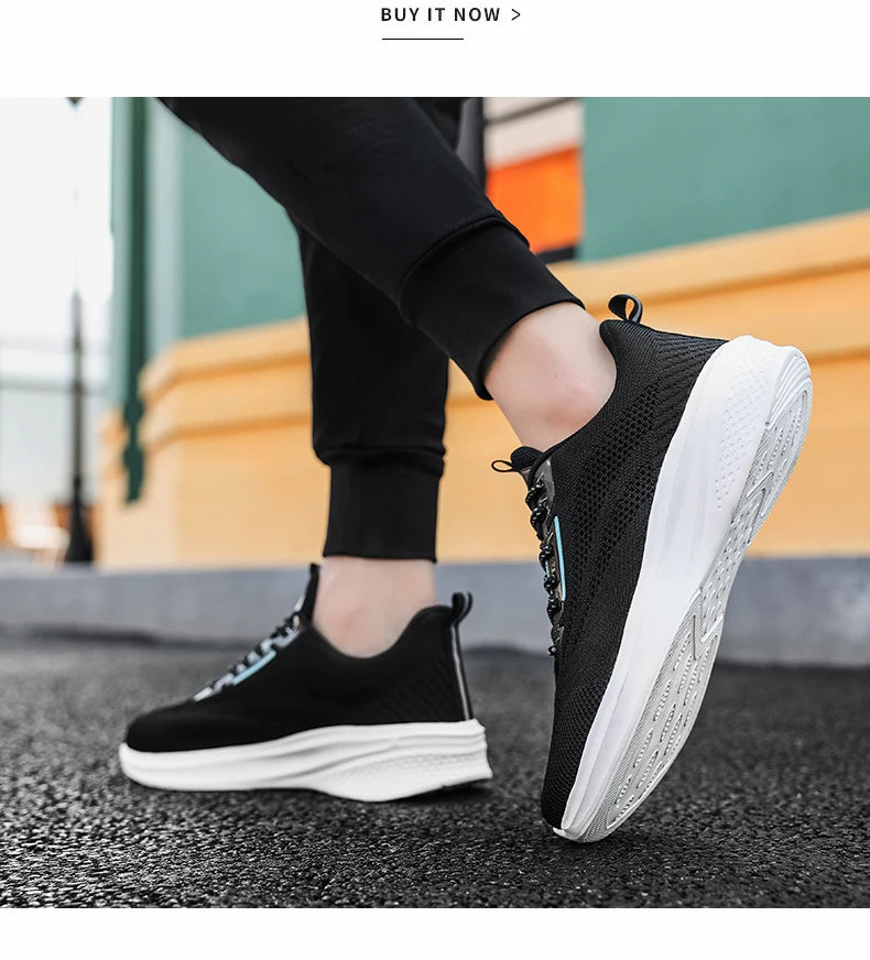 Leather Men's Sneakers Trendy Casual Italian Breathable Leisure Male Sneakers Non-Slip Footwear Men Vulcanized Shoes