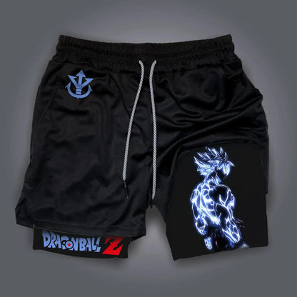 Unisex 2026 Dragon Ball Anime Men's Shorts Sportswear Quick Dry Gym Pants Double-layer 2 in 1 Shorts Y2k Summer New Streetwear