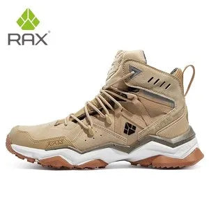 RAX Winter Men's and Women's Hiking Shoes Snow Boots Waterproof Leather Sports Shoes Super Warm Men's Outdoor Work Boots