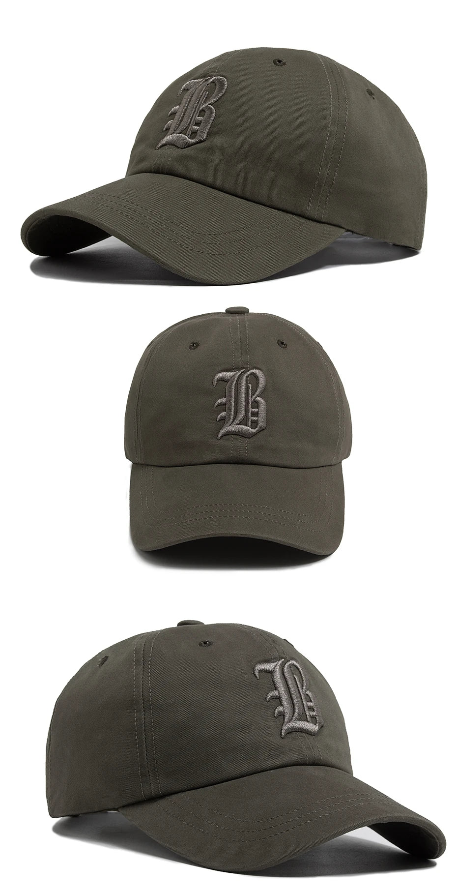 Summer Fashion Men's Baseball Cap Letter Embroidered Cotton Trucker Hat Casual Outdoor Soft Top Visor Cap Women Baseball Caps