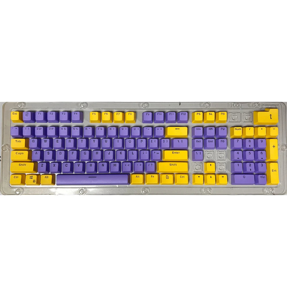 106 Keys Grey Red Keycaps PBT Specials Keycap Backlit Two-Color Key Caps For MX Switch 61/87/104 Mechanical Keyboard