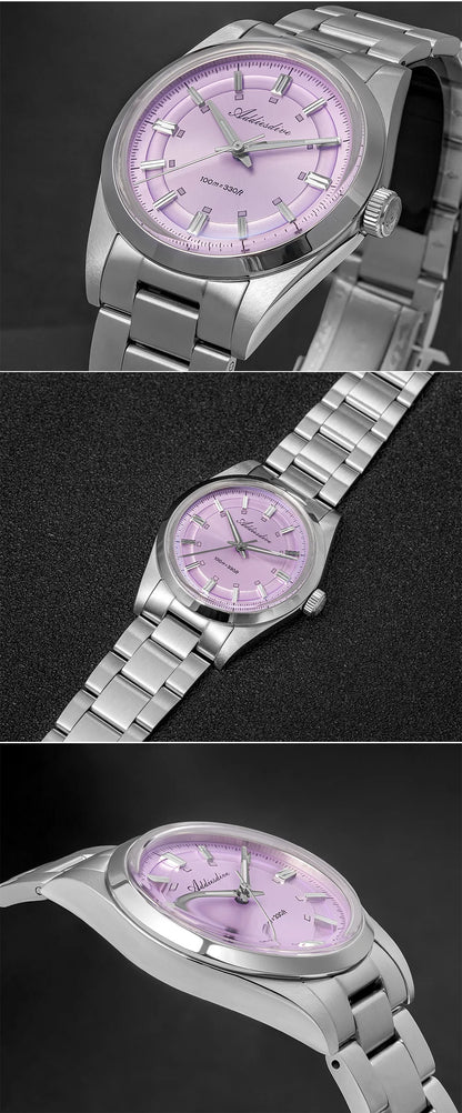 ADDIESDIVE 2026 New Luxury Men Analog Watch VH31 Bubble Glass Quartz Watch 10Bar BGW9 Luminous Steel Personalized Watch AD2515