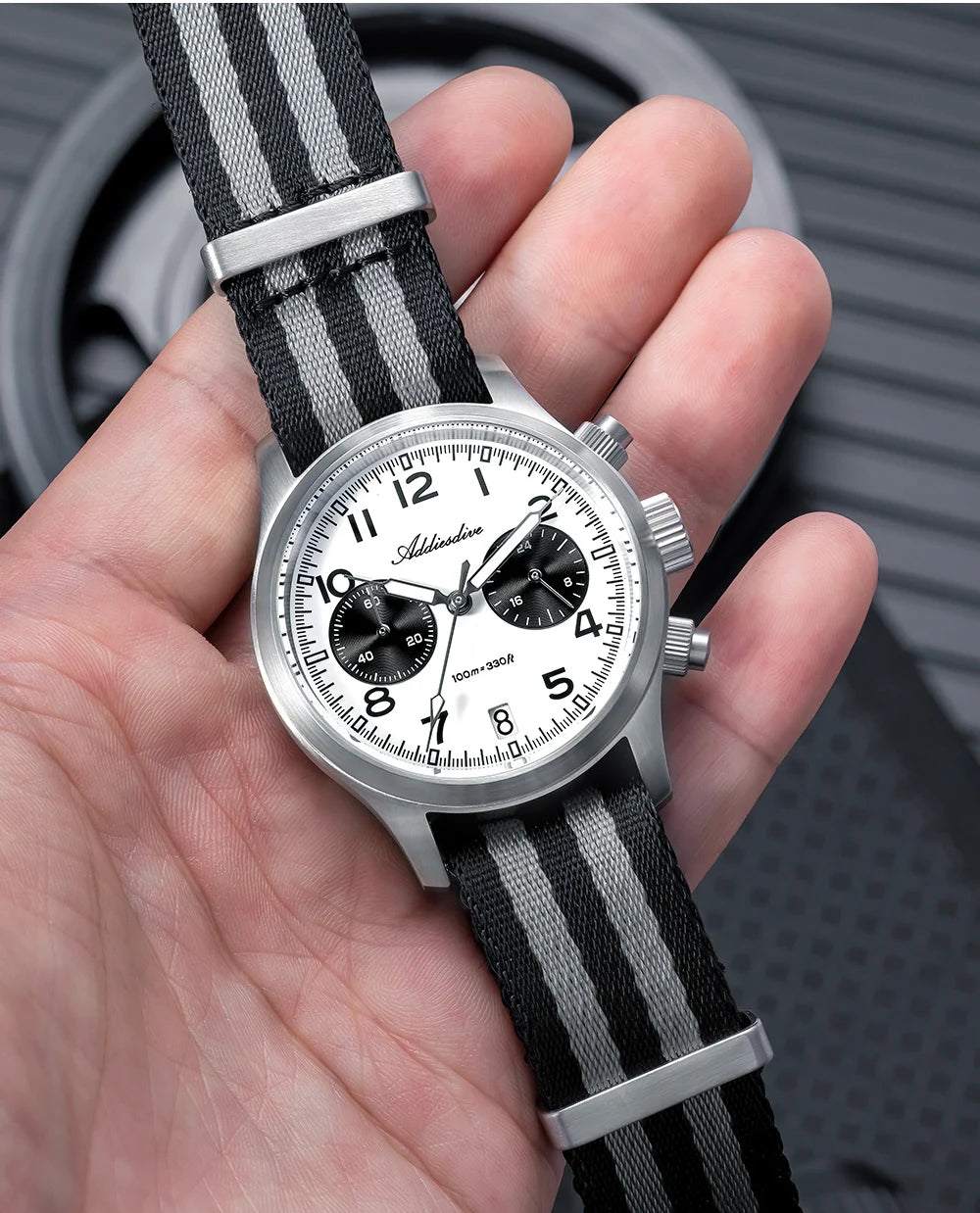 ADDIESDIVE 2025 Nuovi orologi da uomo Panda Eye, orologio al quarzo VK64 rétro di lusso per uomo, cronografo sportivo, impermeabile 100M, luminoso