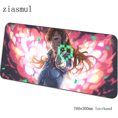 Alfombrilla de ratón Overwatch de dibujos animados para ordenador, 700x300x3mm, alfombrilla gaming grande Indie Pop para teclado, juegos de PC y escritorio gamer