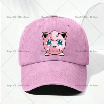 Children Baseball Cap Men Women Anime Figures Pokemoned Sun Hat New Adult Outdoor Sport Sunbonnet Retro Headgear Gift Hot Sales