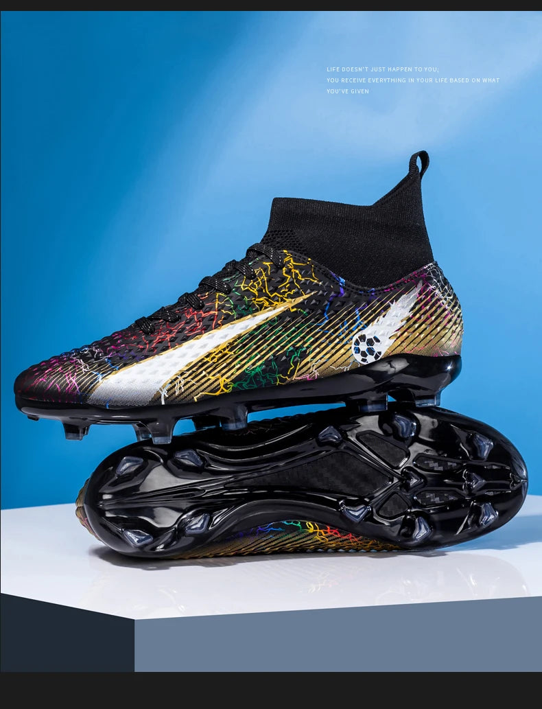 Men Soccer Shoes Kids Football Boots Women Professional Soccer Cleats Antiskid Chaussure TF/FG Outdoor Athletic Football Shoes