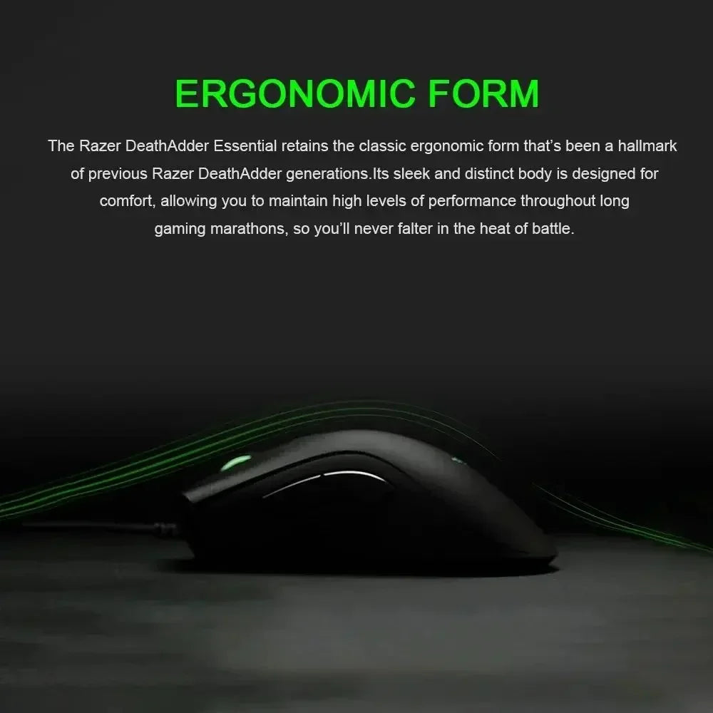 Razer NEW YEAR GIFT Presente Thunder Snake Viper Mini Rato Gaming com Cabo para Computador e Portátil Esports com Luz RGB, Rato para Mãos Pequenas
