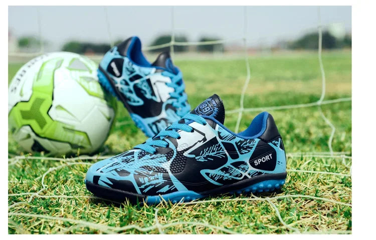 Chaussures de Football pour enfants, chaussures de Football pour garçons, Futsal, baskets d'intérieur rapides, crampons originaux, bottes de Football