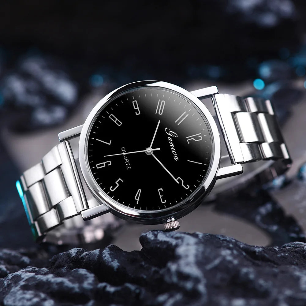 Men Watches Business Wrist Watch Luxury Leather Strap Analog Watches Quartz Wristwatches Clock Men Women Casual Simple Watch