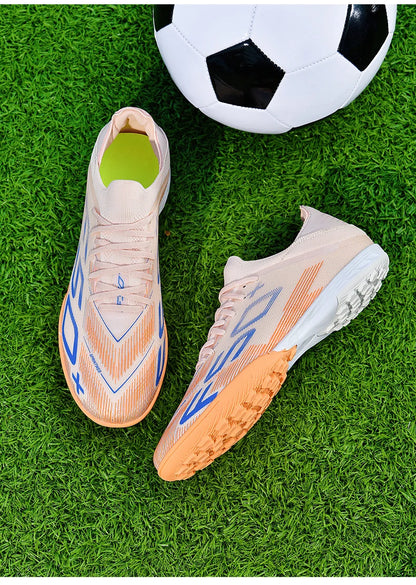 Nuove scarpe da calcio da uomo di alta qualità, tacchetti, scarpe da football, sneakers bestseller indoor per futsal, antiscivolo, da partita su erba, alte, outdoor