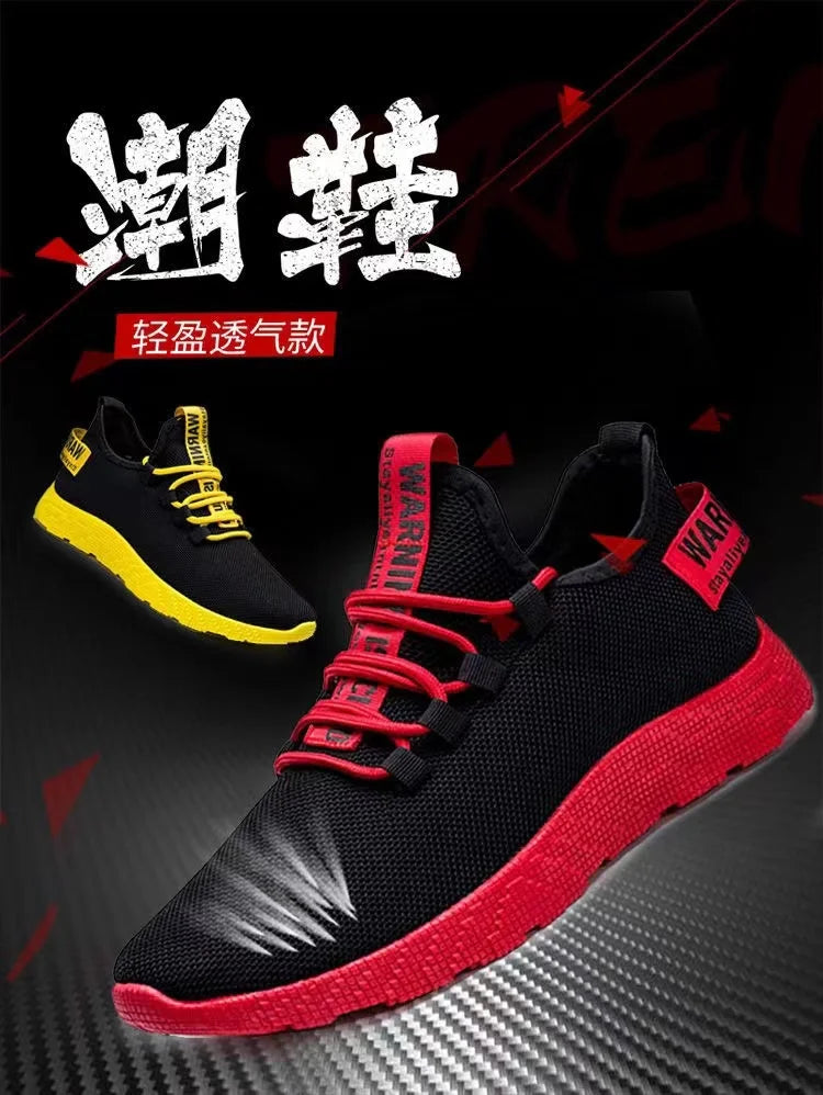 Men's Casual Lightweight Mesh Sports Sneakers Summer Men's Outdoor Soft Sole Breathable Comfortable Fashion Trend Running Shoes