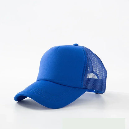 Custom Hat with Logo Printing Polyester Mesh Trucker Hat Adjustable Dad DIY Logo Baseball Cap for Men Women