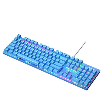 Wired Mechanical keyboard Gamer USB Keyboards gaming Backlit Musical 100% Computer 104 keys keyborad Ergonomic Pc key board