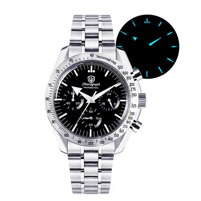 Watchdives New Wd1863 Quarz-Herrenuhr VK63 Chronograph Bubble-Saphirglas Wasserdicht 39Mm Stahl Top-Marke Luxus-Business-Uhr