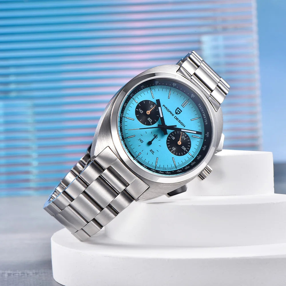 Pagani Design 2026 Fashion Men's Quartz Watch Top Brand Luxury Sapphire VK63 Men's Chronograph All-Steel Diving Relógios Masculino