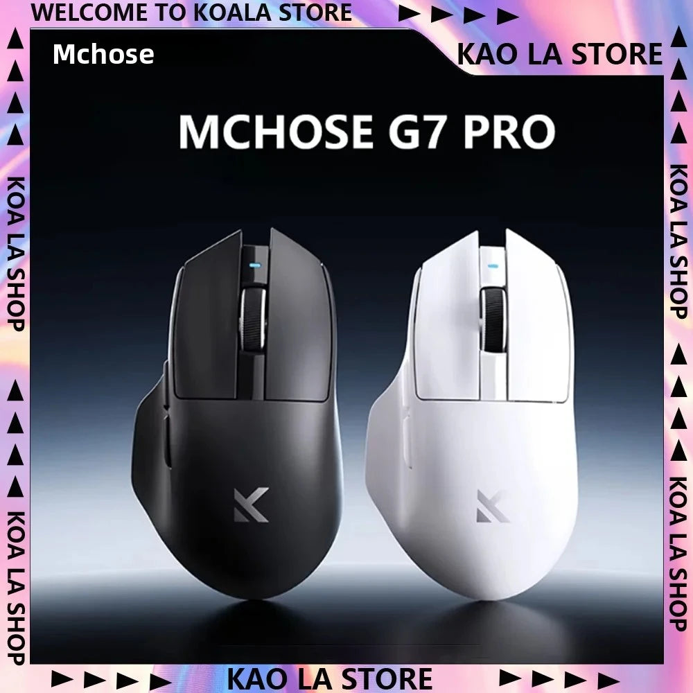 NEW G7 PRO Gaming-Maus, kabellos mit drei Modi, Bluetooth, ergonomisch und leicht, individuell anpassbare PC- und Büro-Gamer-Zubehörmaus