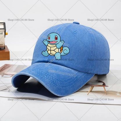 Children Baseball Cap Men Women Anime Figures Pokemoned Sun Hat New Adult Outdoor Sport Sunbonnet Retro Headgear Gift Hot Sales