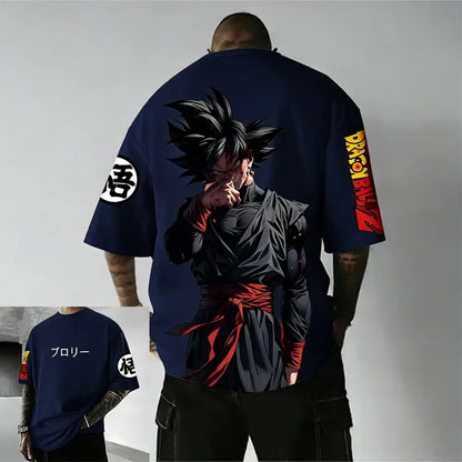 Plus Size Dragon Ball Anime Printed Men and Women T-shirt Casual Parent Child Top Fashion Street Wear Harajuku Style Y2K Summer