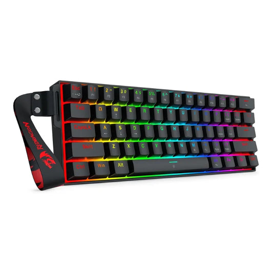 Redragon K617 HE Rapid Trigger Gaming 60% 61 Keys Wired Mechanical Keyboard, Dedicated Hall Effect Magnetic Switch, Strap Version