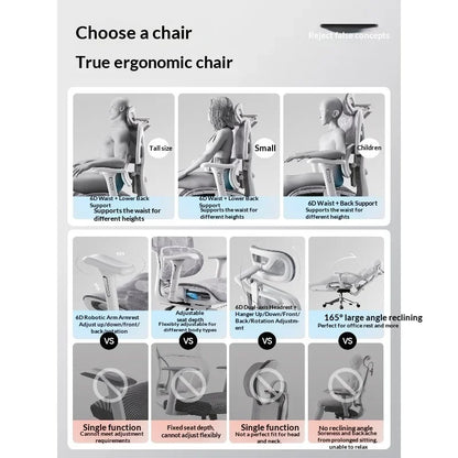 Ergonominen verkkokankainen toimistotuoli, säädettävä ristiseläntuki, kääntyvä ja kallistuva rakenne, niskatuki ja rullapyörät, kotitoimistoon, toimistoon ja pelaamiseen