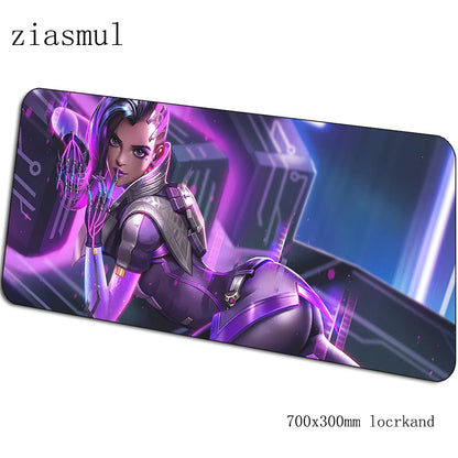 Alfombrilla de ratón Overwatch de dibujos animados para ordenador, 700x300x3mm, alfombrilla gaming grande Indie Pop para teclado, juegos de PC y escritorio gamer