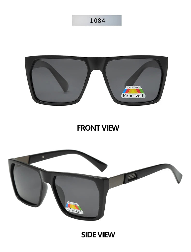 New Square Polarized Men Sunglasses Minimalist And Stylish Shades Suitable For Daily Use And Travel 1084